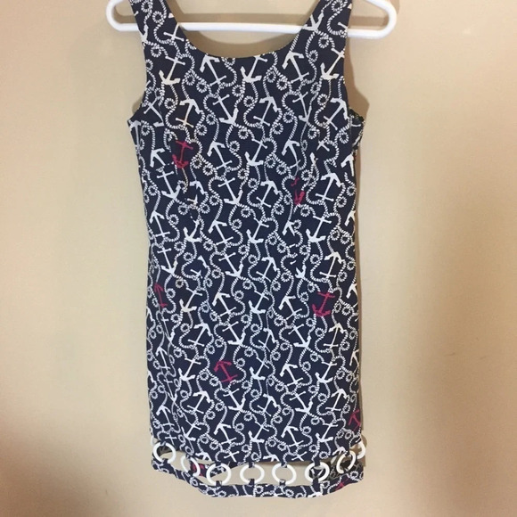 Lilly Pulitzer Delilah Dress Navy Ahoy There Sz 2 - Picture 2 of 5